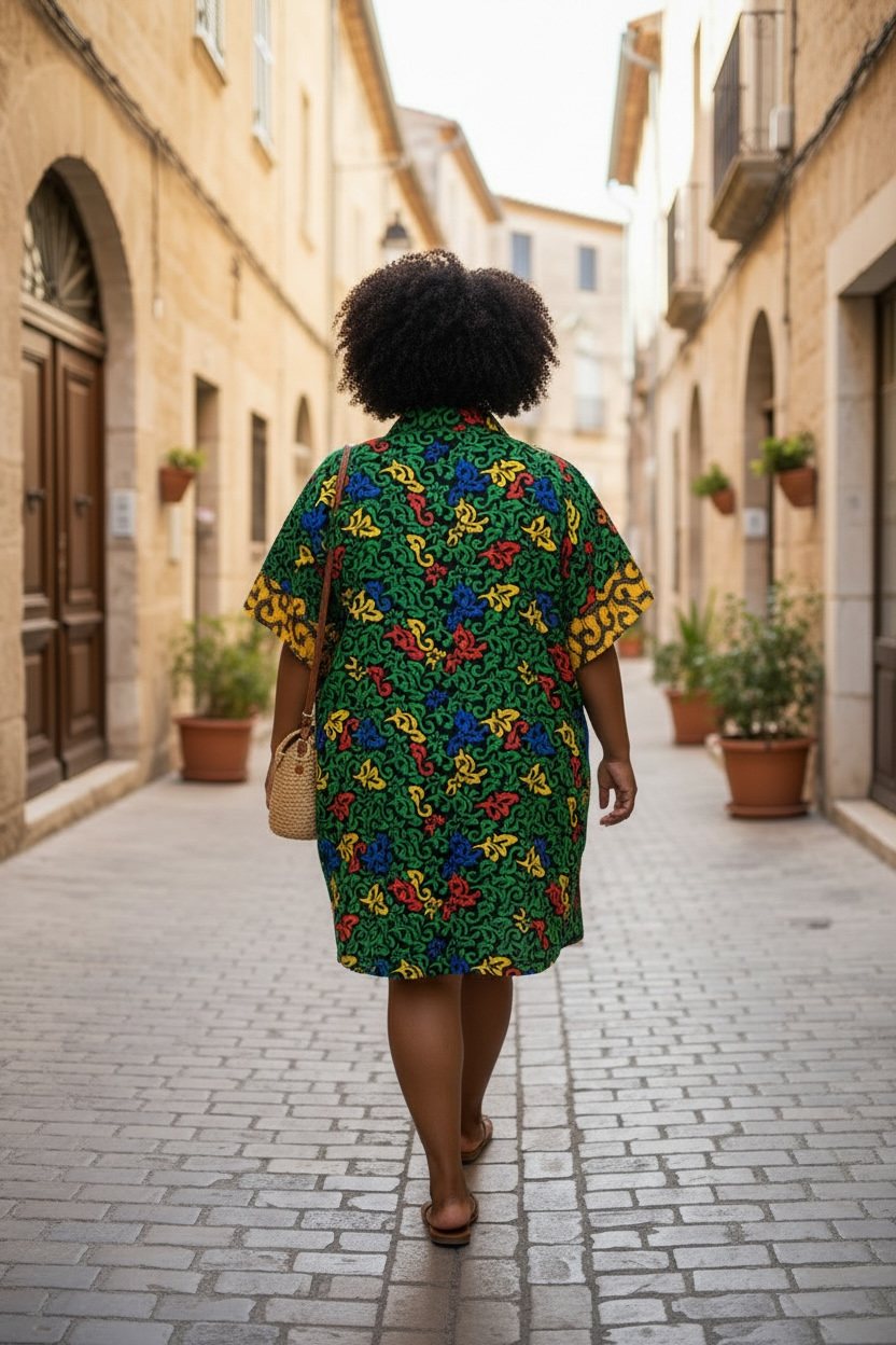 African Inspired Shirt Dress