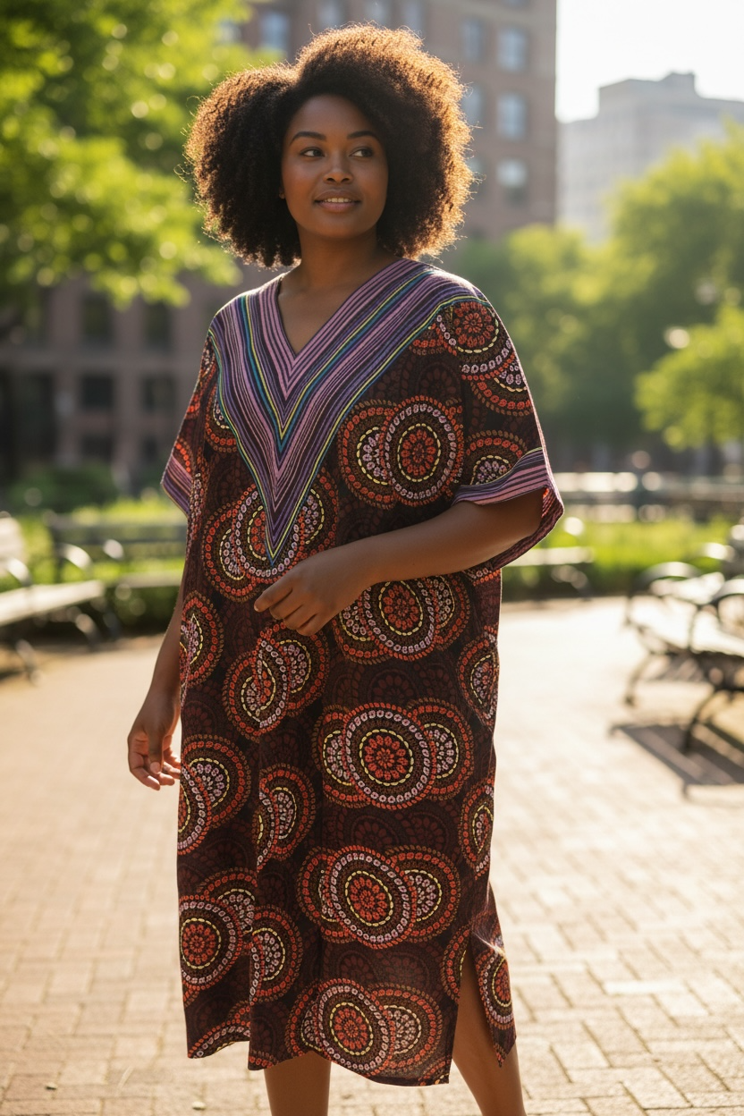 Boho V-Neck Caftan