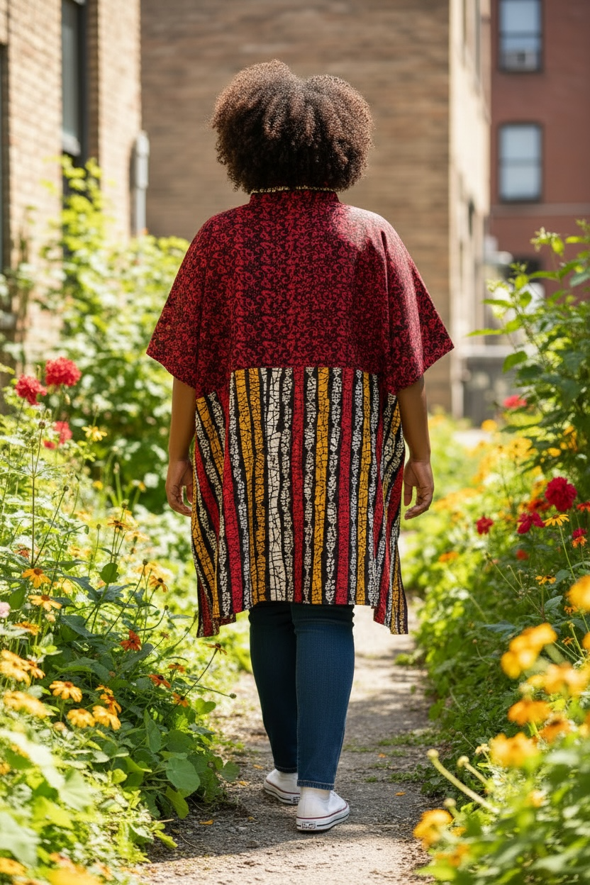 African V-Neck Kaftan