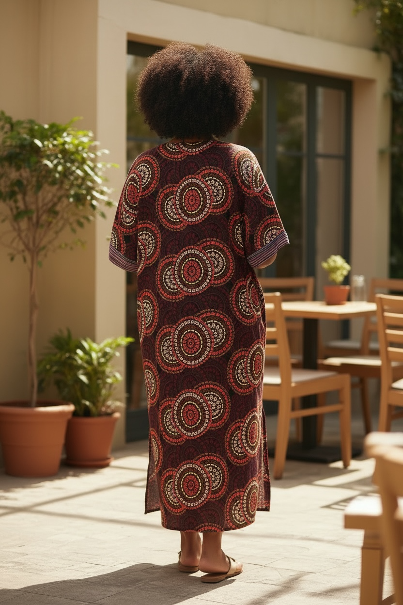 Boho V-Neck  Caftan