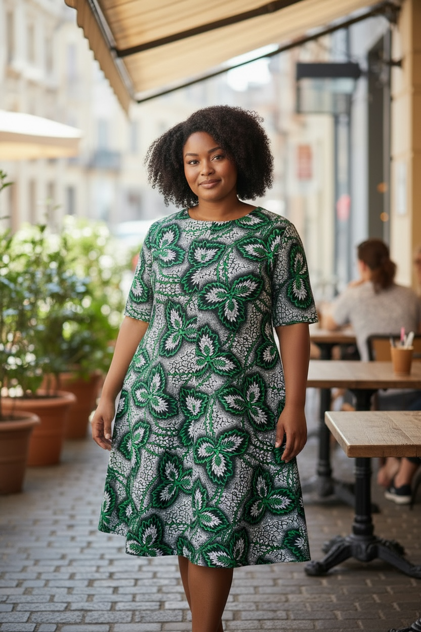 The Verdant Botanical Shift Dress